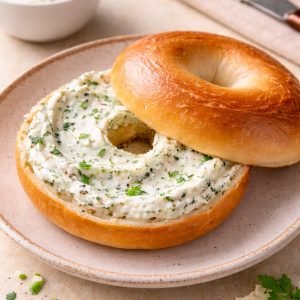 Bagel With Herb & Garlic Cream Cheese