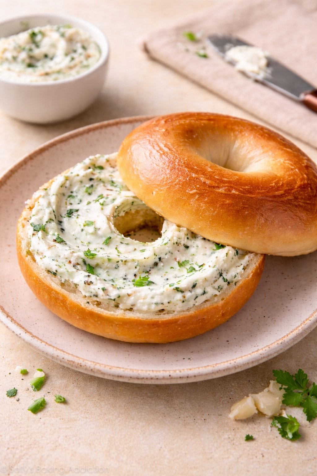 Bagel With Herb & Garlic Cream Cheese