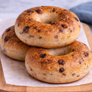 Cinnamon & raisin bagels (x3)